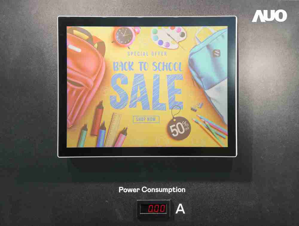 云顶国际8588yd展示胆固醇液晶超低耗能户外全彩显示器，，，ChLC（胆固醇液晶）以双稳态技术使静态显示零功耗，，，，具省电、、高彩度、、环保的特性，，，，还整合软硬件系统解决方案，，，，可透过单一云端平台管理